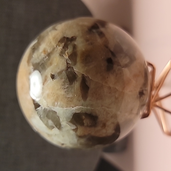 Cherry  Blossom  agate sphere - Picture 6 of 7